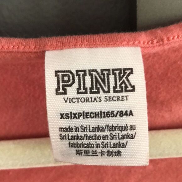 Vintage PInK Victoria’s Secret  coral peach long sleeve bodysuit 80s 90s - Picture 2 of 5